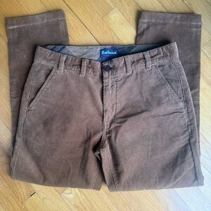 Barbour Men's Corduroy Pants in Brown